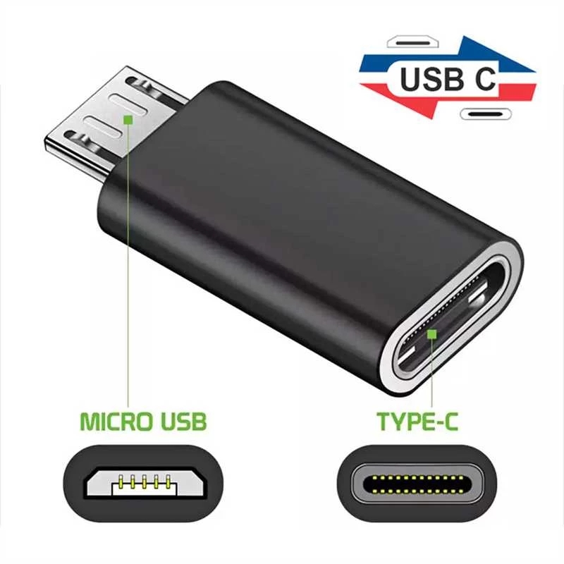 Type C To Micro USB Android Charging Adapter OTG Converter for Samsung Mi Huawei USB C To Micro USB Data OTG Sync Charger Jack