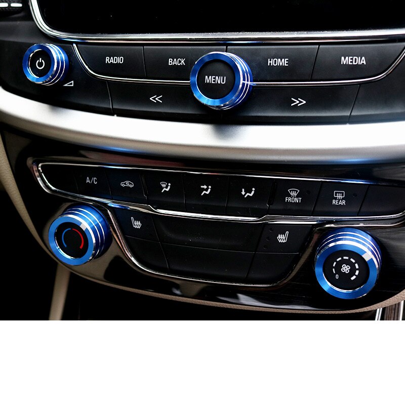 Lsrtw2017 for Opel Astra K Car Central Control Air Conditioning Switch Trims Interior Accessories: blue