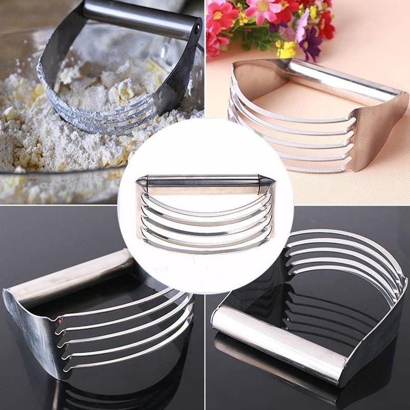 Baking Pastry Blades Butter Lard Manual Dough Blender Stainless Steel Flour Mixer Kitchen Baking Tools