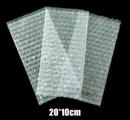 10*20cm 50pcs Plastic Wrap Envelope white Bubble packing Bags PE clear bubble bag Shockproof bag double film bubble bag