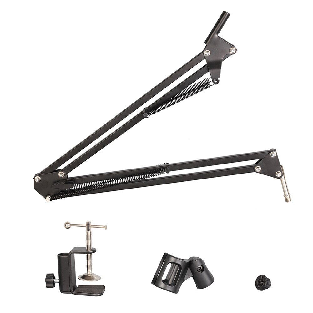 Mini Foldable Desk Microphone Tripod Adjustable Height Mic Mount Holder Stand Microphone Bracket Support pedestal para microfone