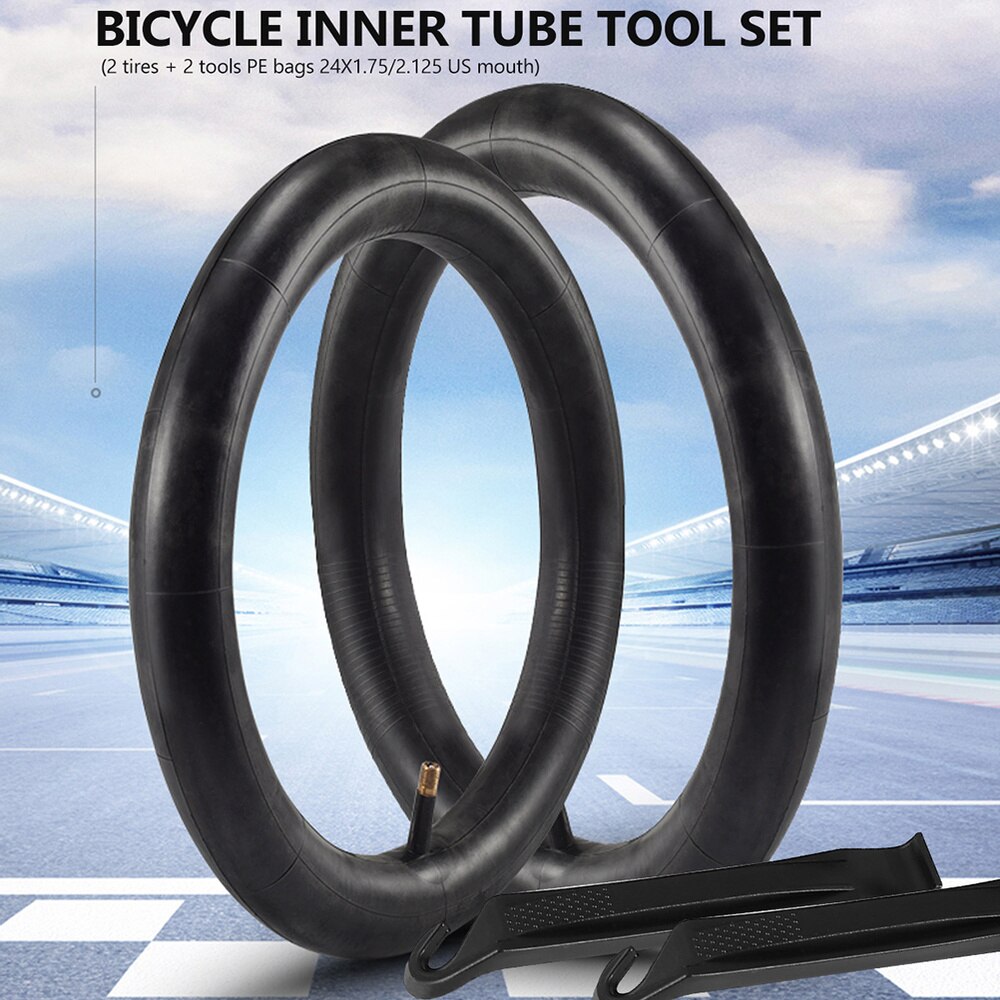 1 Set Bike Inner Tube Black Durable Tyre Bike Tube Tire for Bicycle Cycling