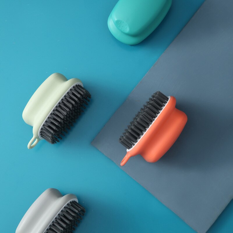 Cepillo suave colgable, cepillos de lavandería para el hogar, cepillos pequeños especiales para lavar zapatos, accesorios de limpieza para el hogar,