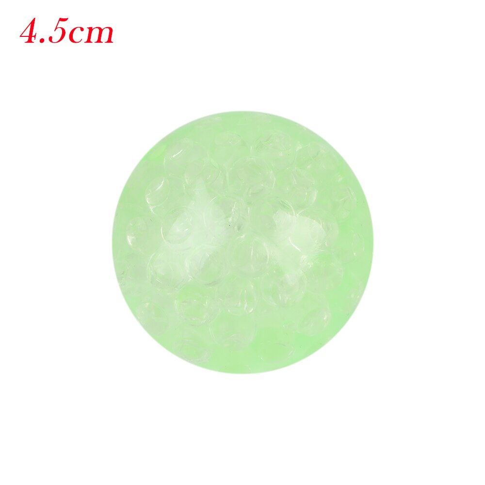 Anti-Stress Sticky Wall Balls Color Sensory Toy Party Office Pressure Ball Stress Reliever Throw Fidget Toy Kids Stick Ball: 4.5CM green Luminous