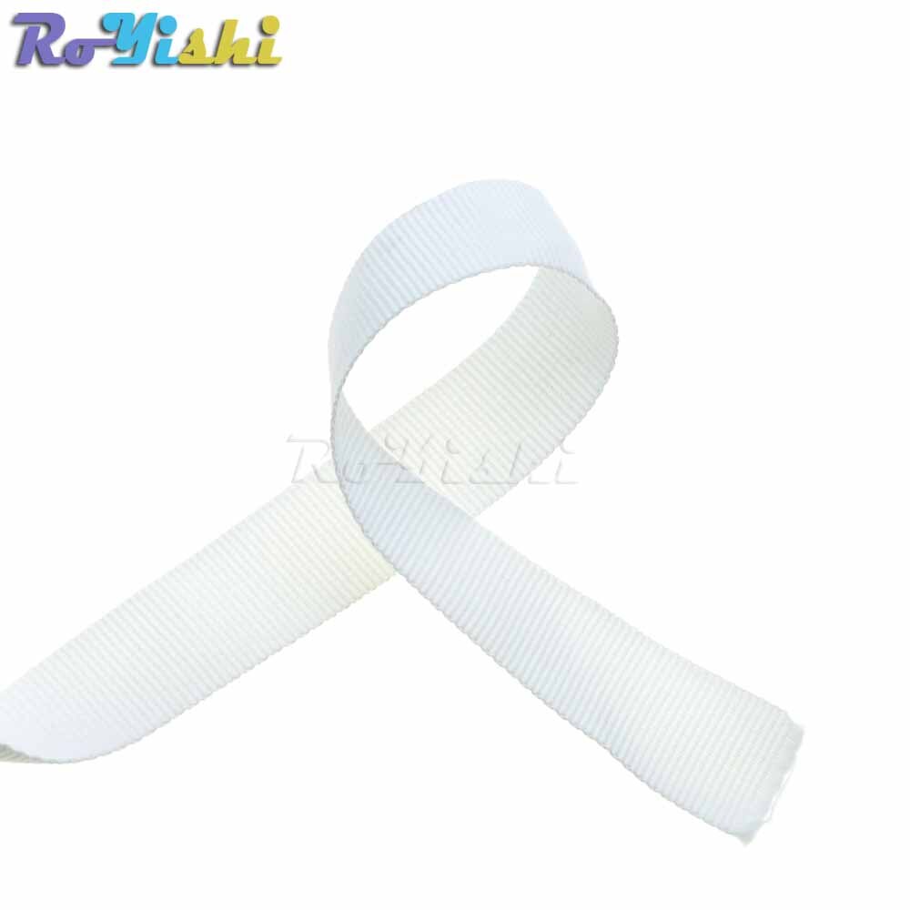 10 yards/pack 1 " (25mm)  polyesterband och syhantverk med sömnadsrep: Vit