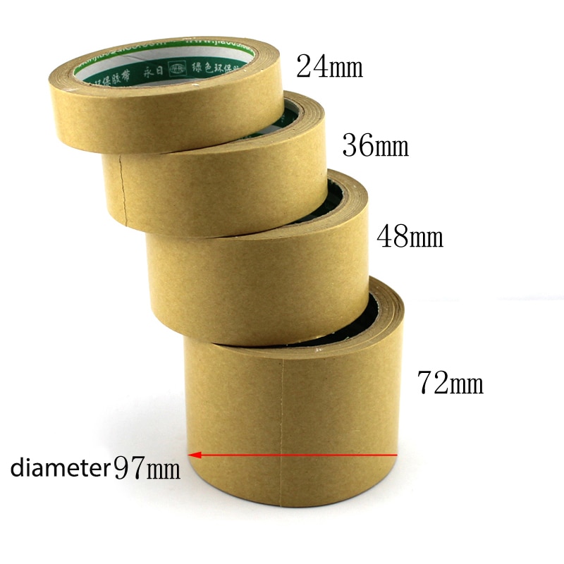Kraftpapperstejp, handgjord diy fotoram papperstejp, högt klibbigt rivande papper förseglingstejp, lätt att riva