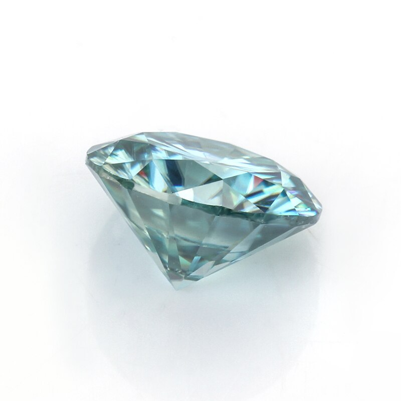 Blue moissanites 5.5mm irtonaista jalokivikorua pyöreät loistavat leikatut helmet