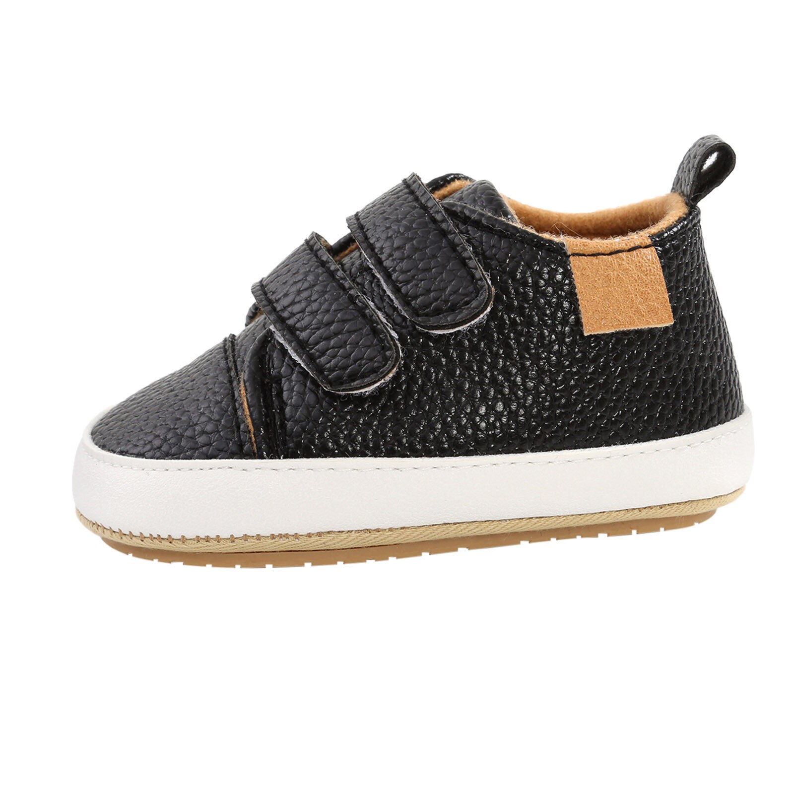 Infant Baby Girls Boys Walkers Shoes Sneaker Leather Soft Anti-slip Rubber Sole First Walkers