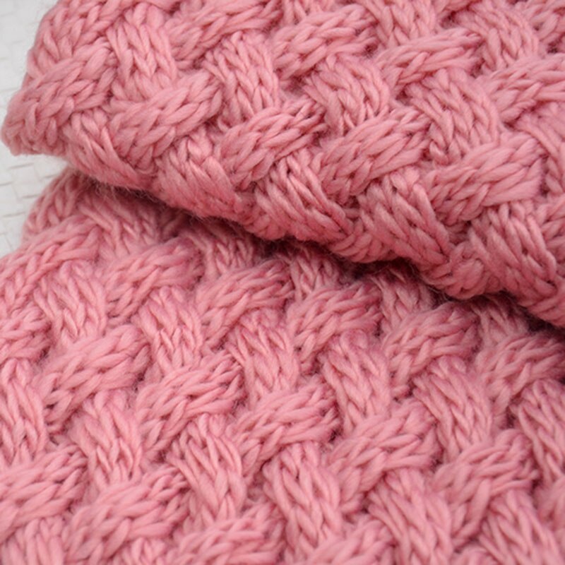 Winter dikke gebreide sjaal dames effen lang unisex dikke zachte acryl halsdoek warme zwarte sjaal 2020