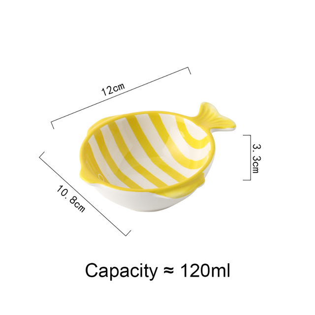 Irregular Fish Shape Ceramic Plate Rectangle Solid Glaze Steaming Fish Tray Porcelain Dinner Plate Household Dish: 1