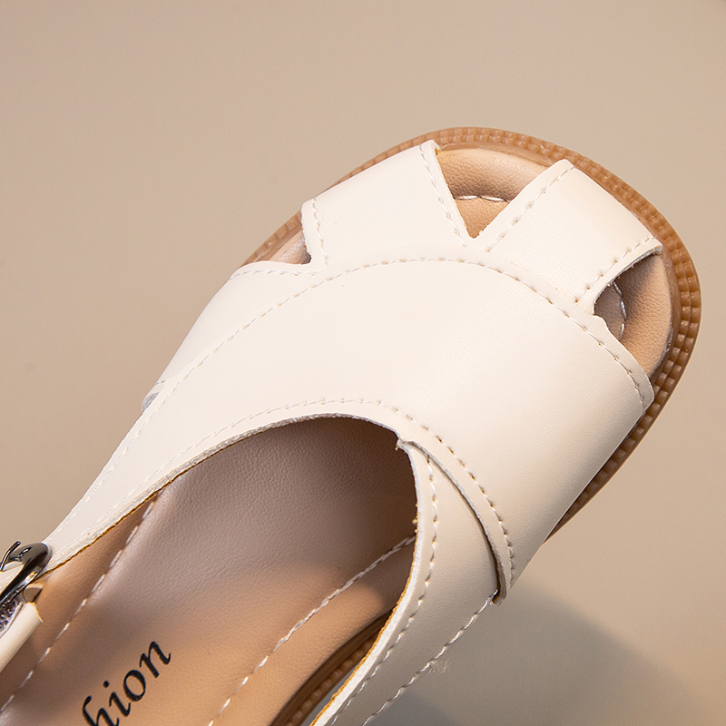 Children's Sandals Summer Middle and Big Children's Hollow Beach Shoes Girls' Sandals Soft Sole Boys' Casual Shoes