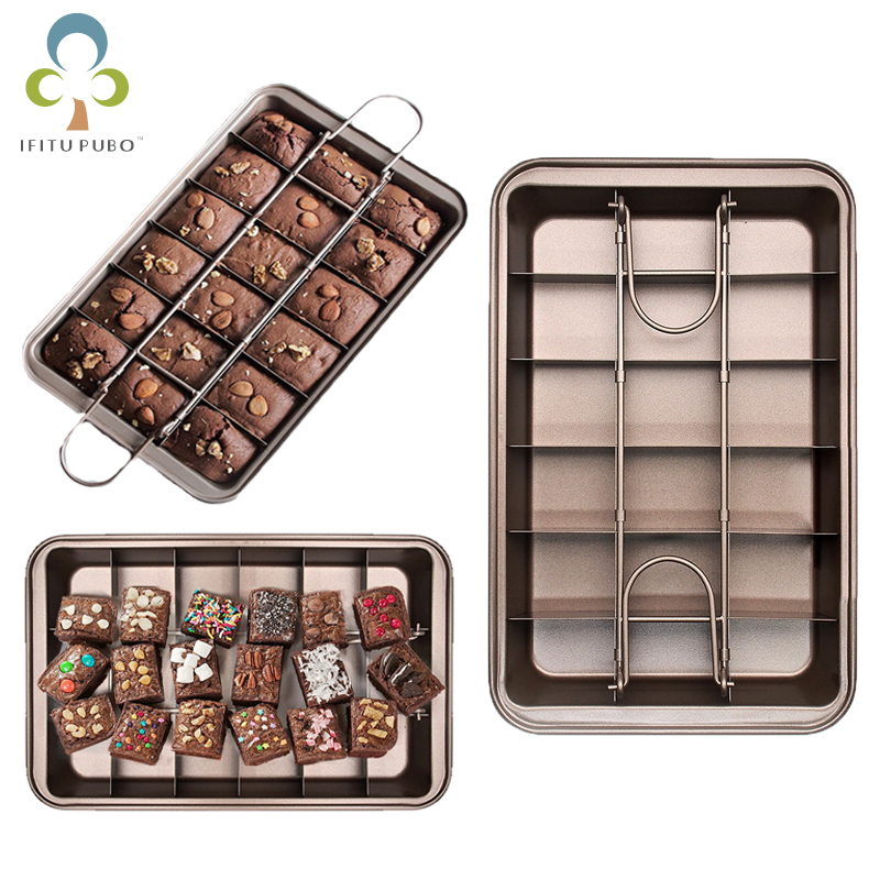 1Pc Non-stick Carbon Stalen Bakken Pan Creatieve Chocolade Cakevorm Home Keuken Dikke Vierkante Rooster Mallen Bakken tool Zxh