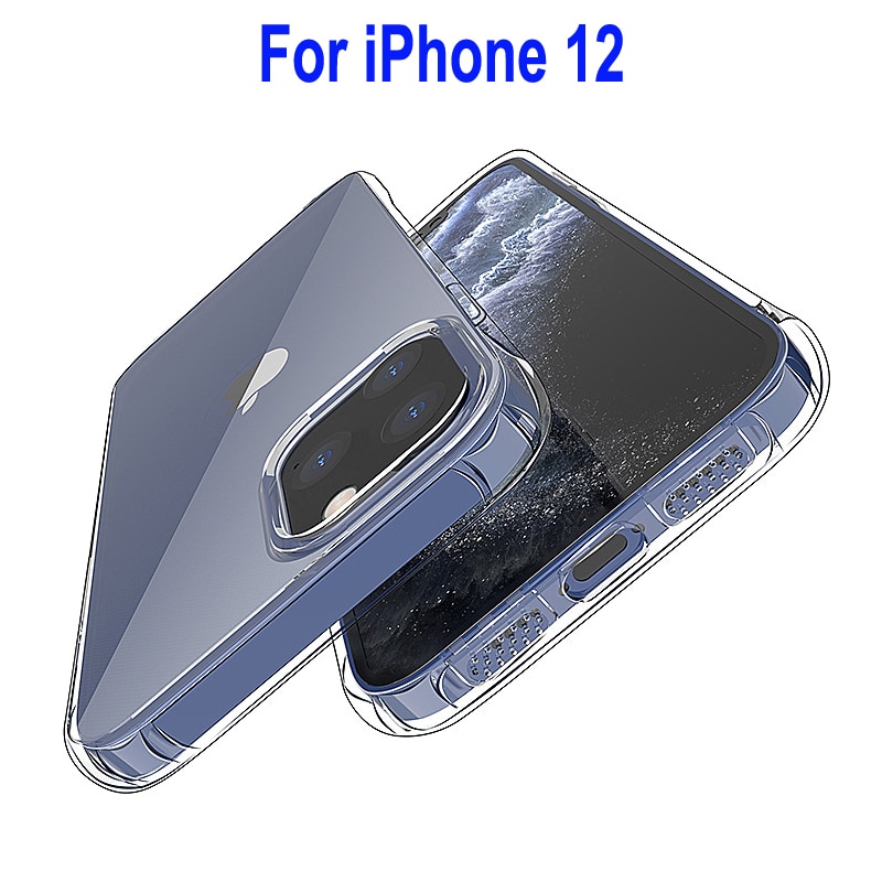 Klar TPU Weichen Silikon fallen Für iPhones 12 Mini Profi Max Ultra Dünne Kristall Zurück Abdeckung Für iPhones 12 zoll telefon Fällen