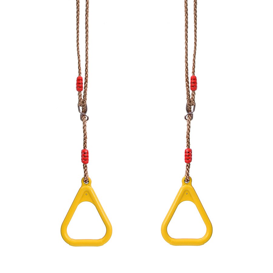 Kinder Fitness Ringe Kletter spiel Spielzeug Outdoor Training Aktivität sichere Sport Seil Schaukel Hänge ringe Kinder Kletter ausrüstung: Dark Khaki