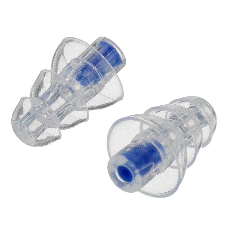 Auriculares de silicona de 27db con filtro para músicos, tapones para los oídos con reducción de ruido, protección auditiva, reutilizables, cuidado del sueño para DJ: Blue