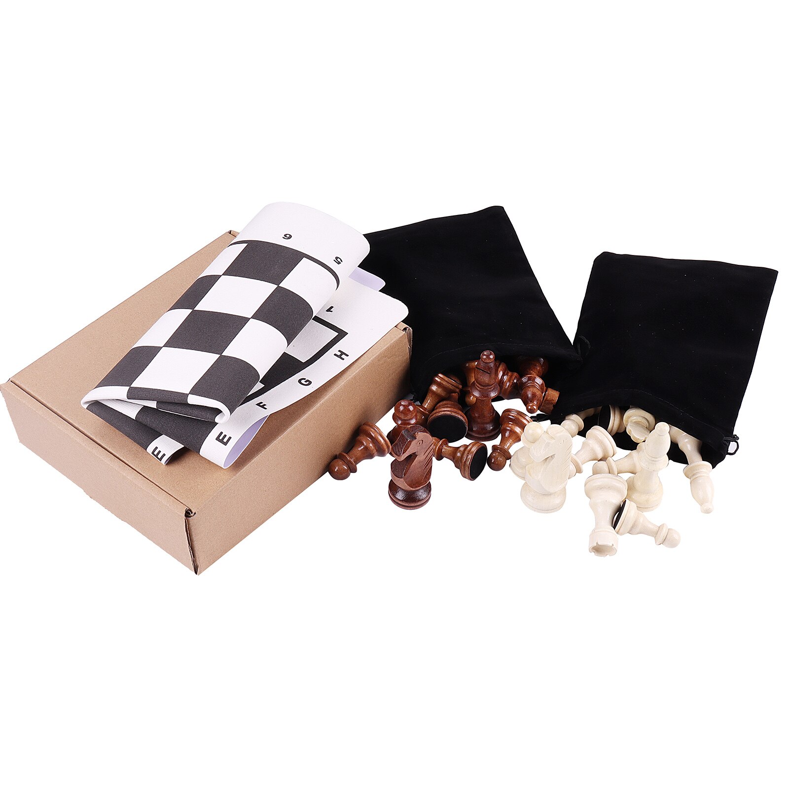 Weighted Wood Chess Pieces, 10CM King, Pieces Only, No Board