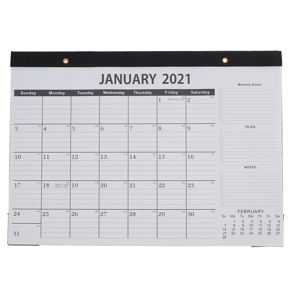 Muur Kalender Wekelijkse Maandelijkse Planner Minimalisme Plan Boek Diy Bureau Kalenders Thuis Kalender Met Scheurbaar Kalender: WHITE