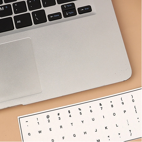 Alphabet Language Tear-Off Film Keyboard Sticker Desktop Laptop Key Sticker Single Film Universal Sticker