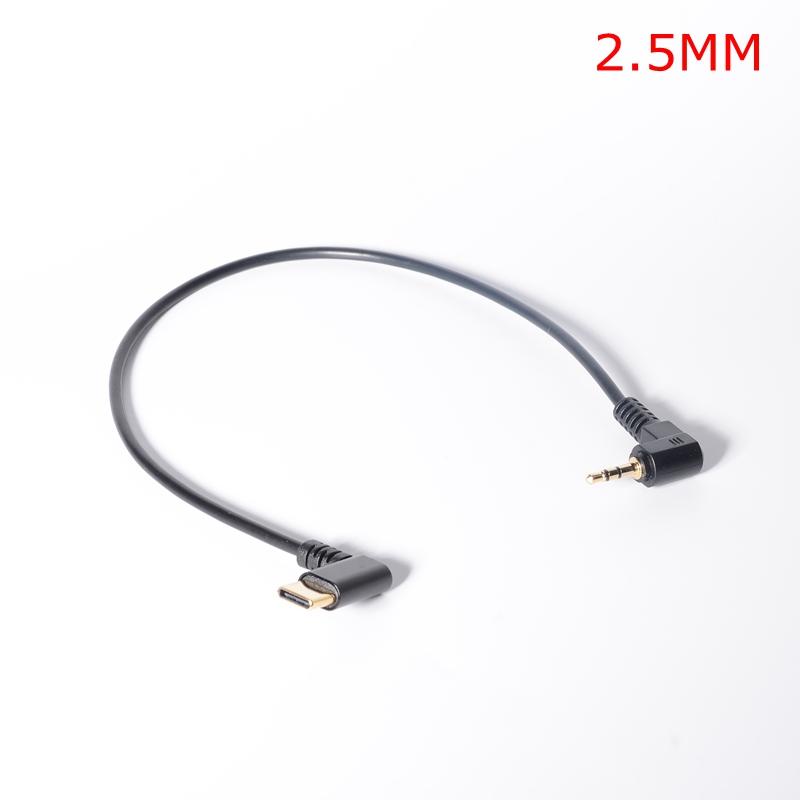 3.5 Mm & 2.5Mm Audio Naar Usb C Kabel, 90 Graden Hoek Usb Type-C Tot 2.5 3.5 Mm Elleboog Mannelijke Aux Hoofdtelefoon Jack Kabel 30Cm 1FT
