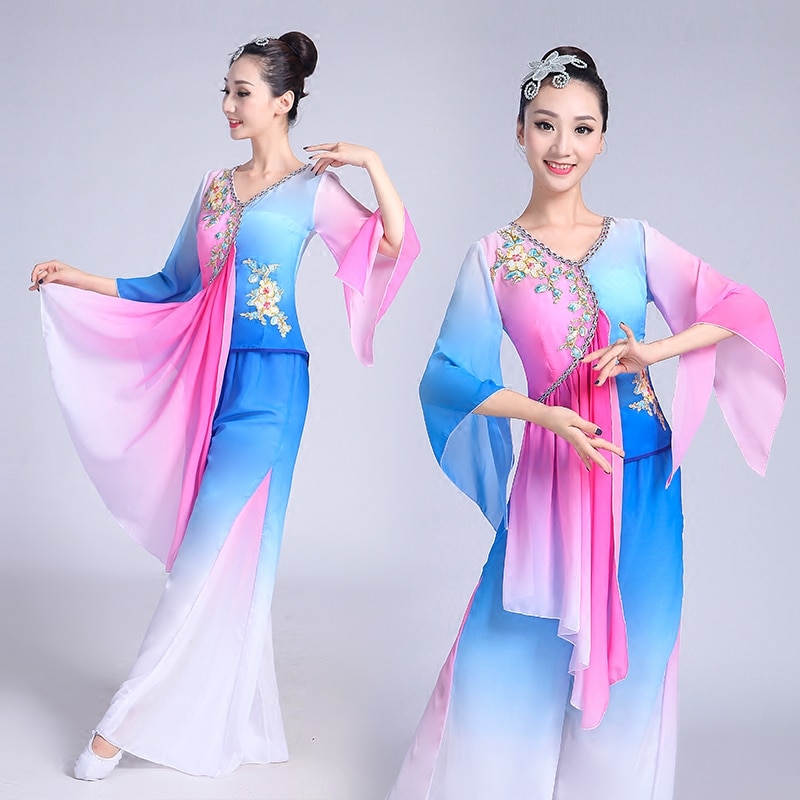 Hanfu – costume national classique hmong, style, vêtements de spectacle sur scène, vêtements de danse