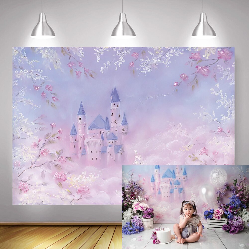 Prinzessin Hintergrund Für Mädchen Geburtstag Party Dekoration, image size:1000x1000