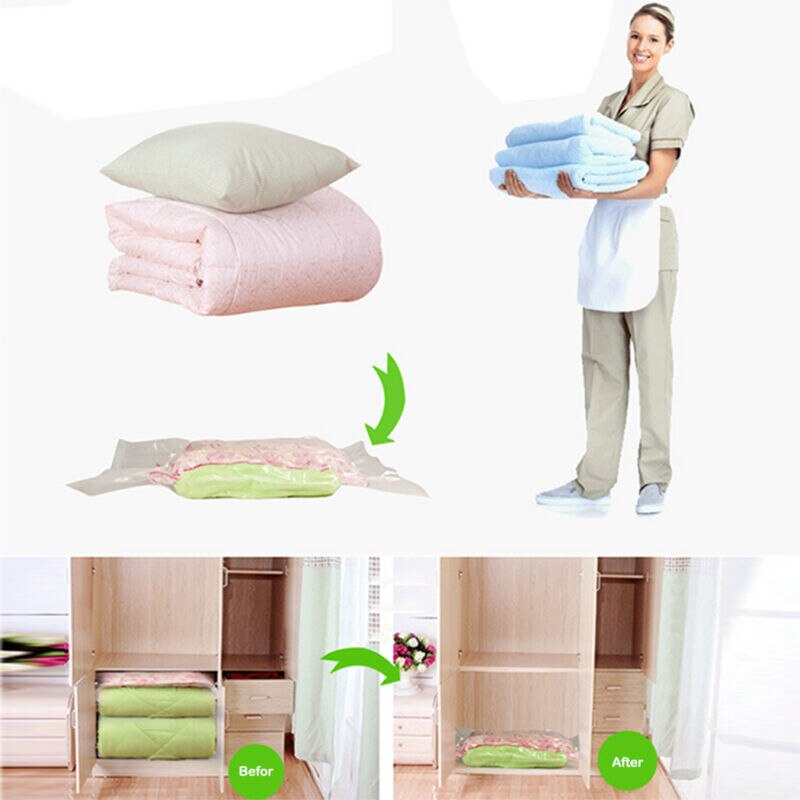 Vacuüm Opbergzakken Kleding Tas Hand Rolling Kledi... – Grandado