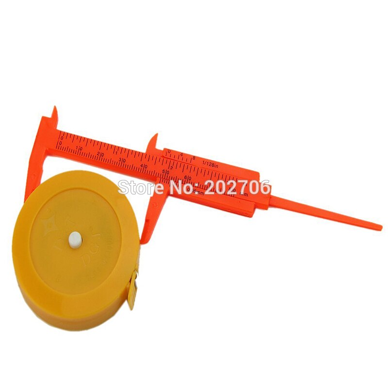 0-80Mm Plastic Schuifmaat Plastic Schuifmaat Meetinstrumenten Voor School, 50 Stks/partij