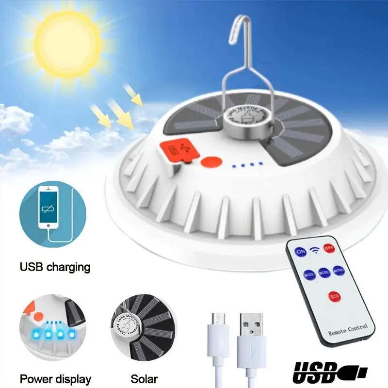 16000 mah campinglampor tältlampa solcellsdriven led-uppladdningsbar bärbar lykta batterilampa utomhus nödcampinglykta