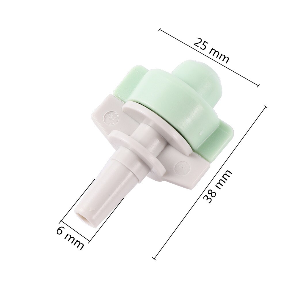 6mm interface atomization micro-mist nozzle diameter 0.5mm single spray nozzle garden watering potted low pressure atomizer