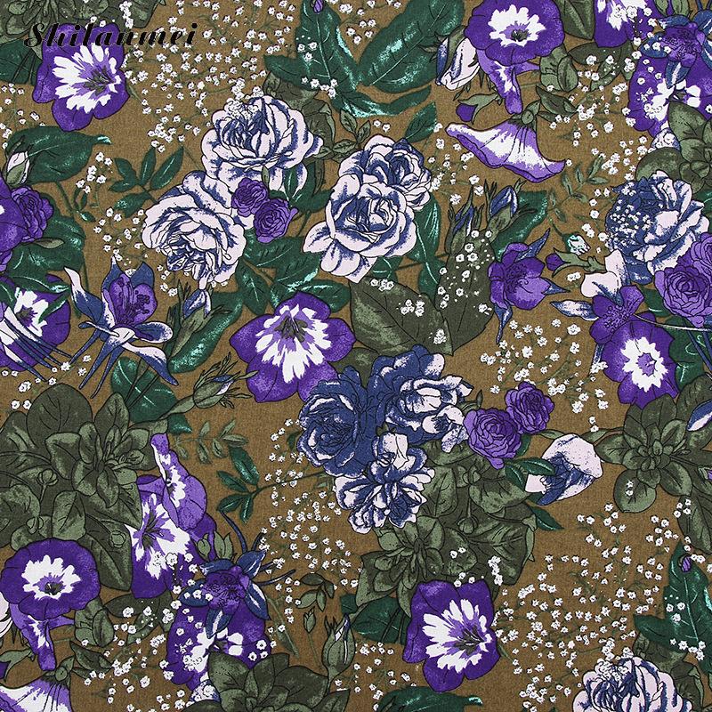 Clothing Cotton Fabric Poplin Cotton Dress Material DIY for Making Clothes Curtain Table Cloth Quilt Cover Plain Cotton Fabric: army green