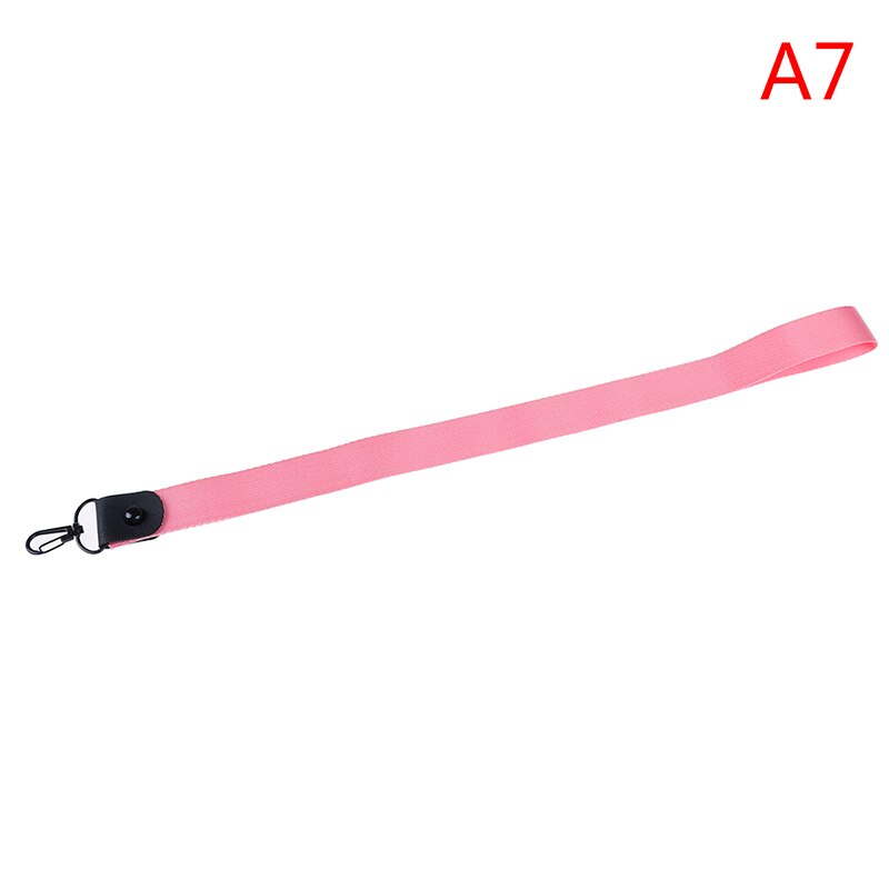 1 Pcs Einfarbig keychain Tag Lanyard Ausweis Pass Neck Strap Handy Straps Abzeichen Halter DIY Hängen Seil: A7