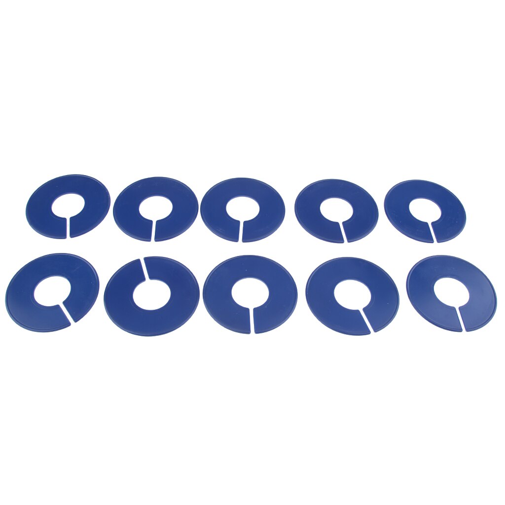 10Pack Durable Clothing Rack Size Dividers Round Hangers Dividers White for Baby Closet Size Dividers Clothing Rack Round Hanger: Dark Blue