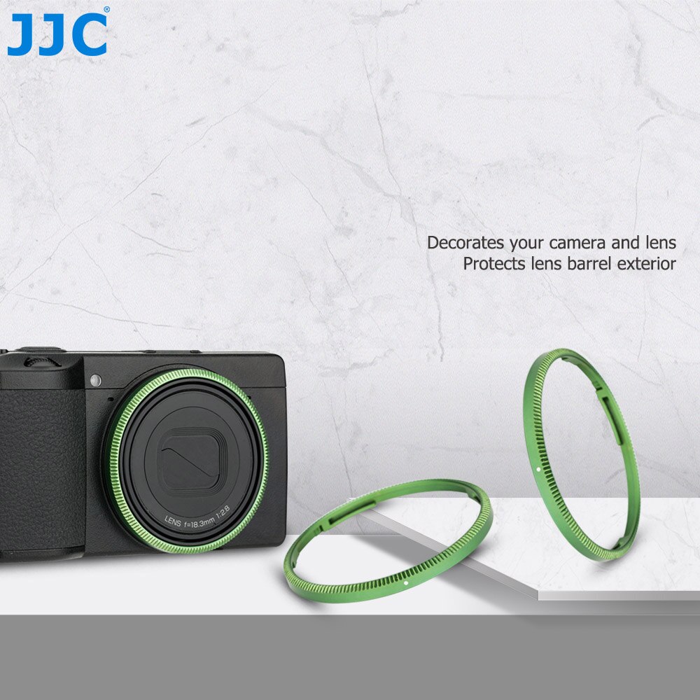Jjc holdbar aluminium linsering til ricoh gr iii griii  gr3 kamera erstatter ricoh gn -1 linsedekoration ringhætte