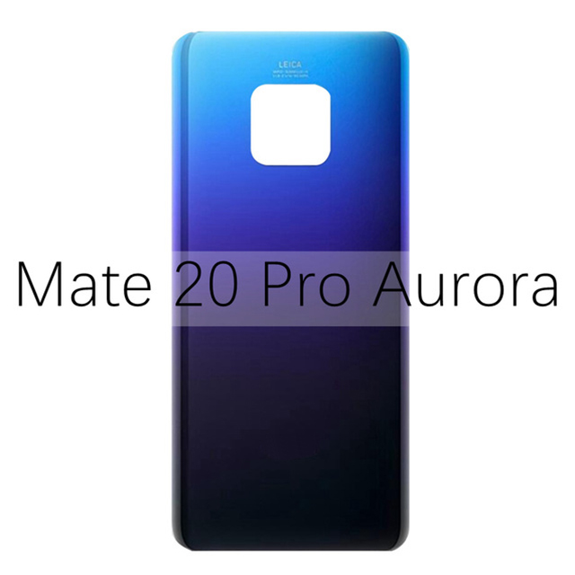 Achter Deur Behuizing Case Voor Huawei Mate 20 Mate 20 Pro 20 Lite Batterij Cover Terug Glas Panel Batterij Cover mate20 Vervangen: Mate 20 Pro Aurora