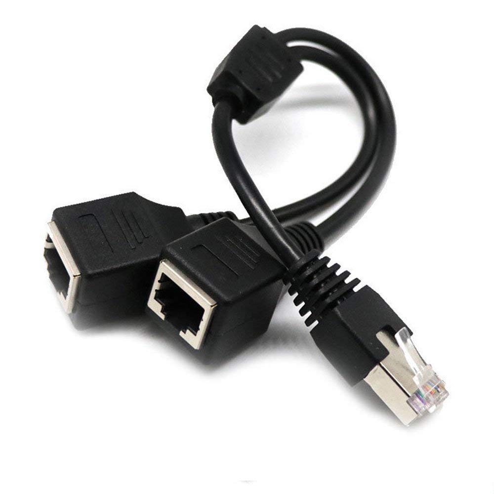 RJ45 Netwerk Splitter Adapter Kabel 1 Male naar 2 Vrouwelijke Socket Poort LAN Ethernet Splitter Y Adapter Kabel Cat5 Cat5e cat6 Cat7