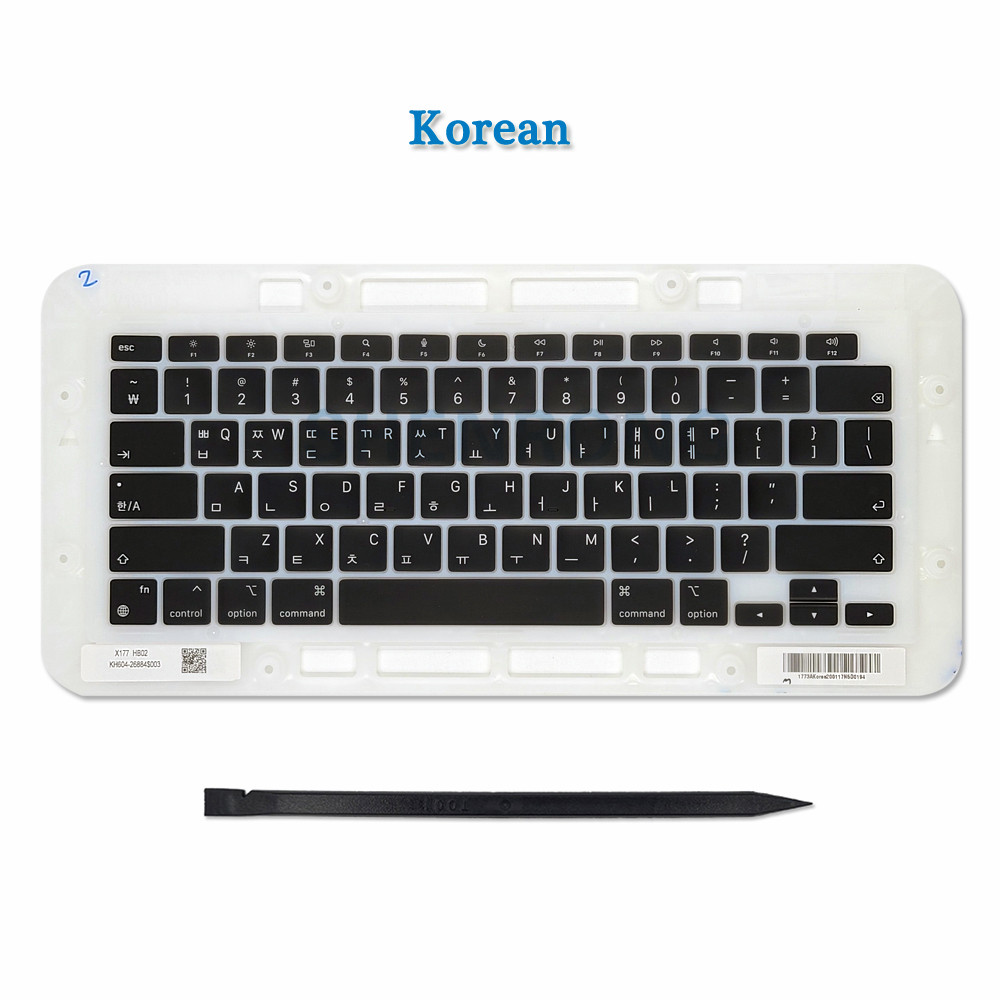 Laptop A2337 Keycaps Keys Cap US*French*Russian*Spanish For Macbook Air Retina 13" M1 A2337 Key Cap Keyboard EMC 3598: Blue