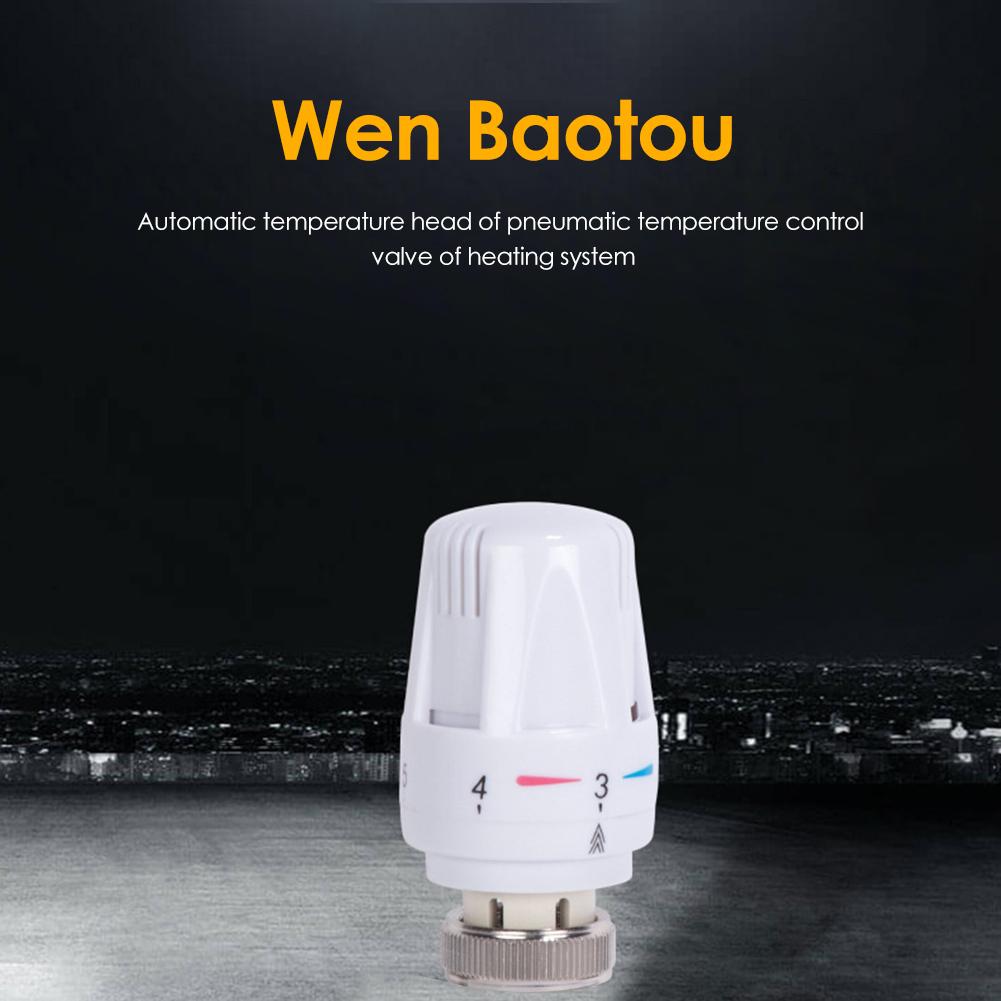 ABS Automatic Valve Caps Thermostatic Radiator Pneumatic Temperature Control Valve Floor Heating System Remote Controller
