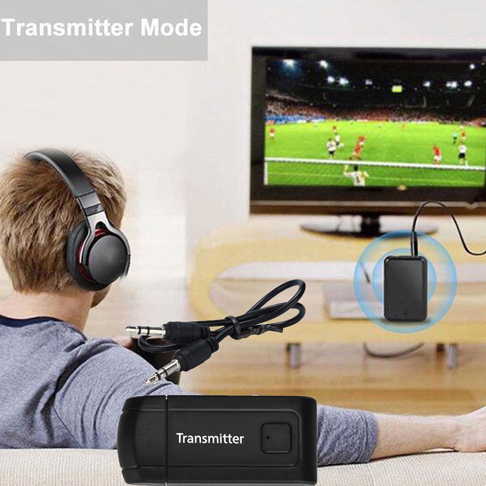 4.2 Bluetooth Transmitter Stereo USB Speaker Headphones Receiver Portable Wireless Audio Dongle For TV PC Computer Adapter 3.5mm