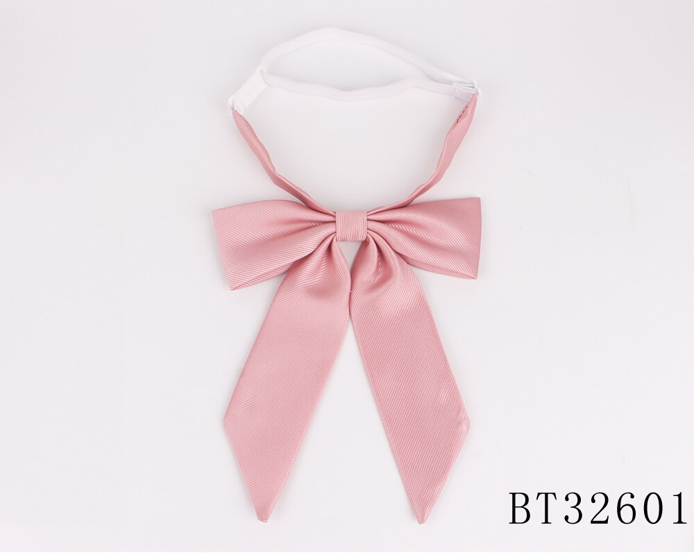 Pajarita lisa para mujer, pajarita informal para mujer, cuello de uniforme, lazo femenino, pajaritas a cuadros para adultos, corbatas, pajaritas para niñas: Blanco