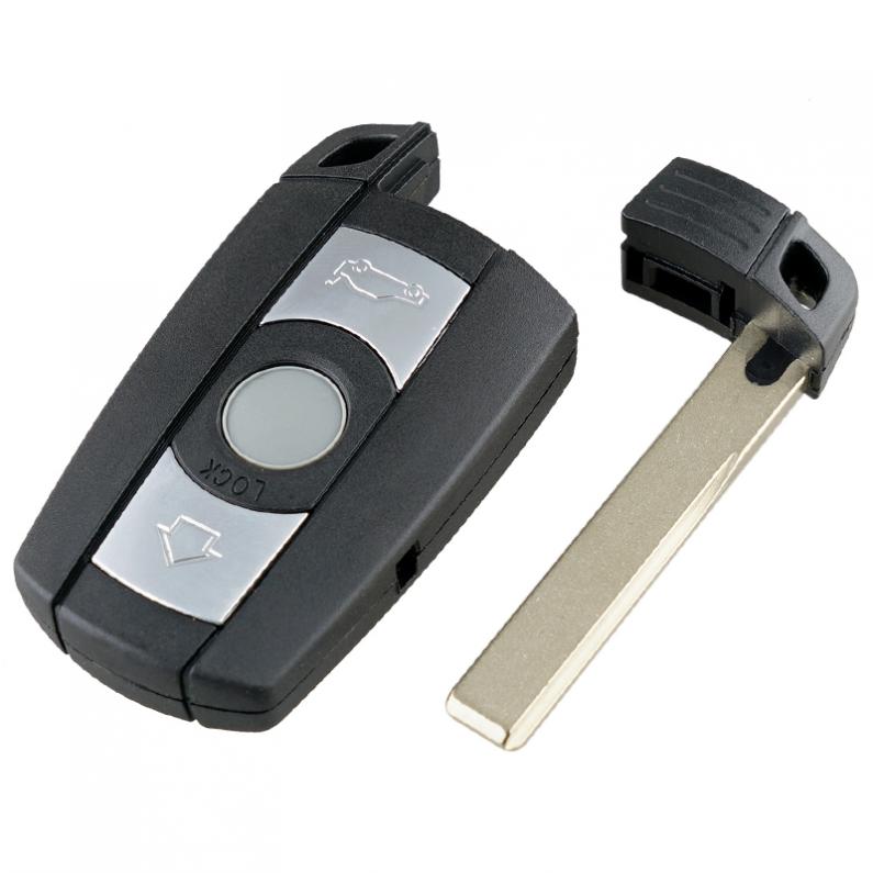 3 Buttons Car Key Fob Case Shell Replacement Insert Key Remote Cover Fit for BMW 1 120 E60/61 E70 E81 E87 3 E90/91 E92 X1/5/6 Z4