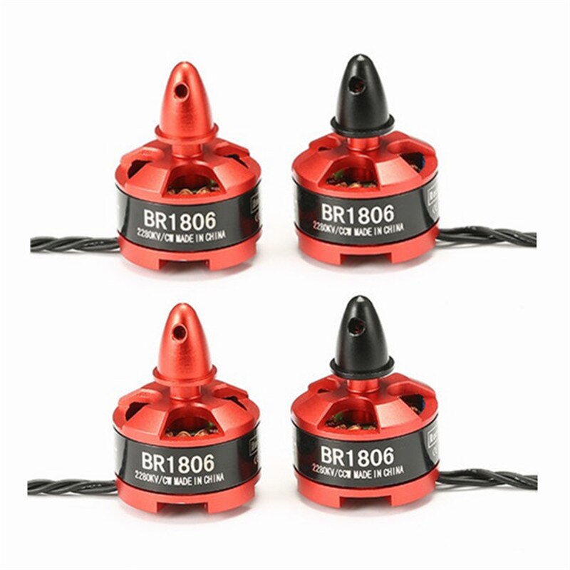 4 stks Racerstar Racing Editie 1806 BR1806 2280KV 1-3 s Borstelloze Motor CW/CCW voor QAV250 ZMR250 260