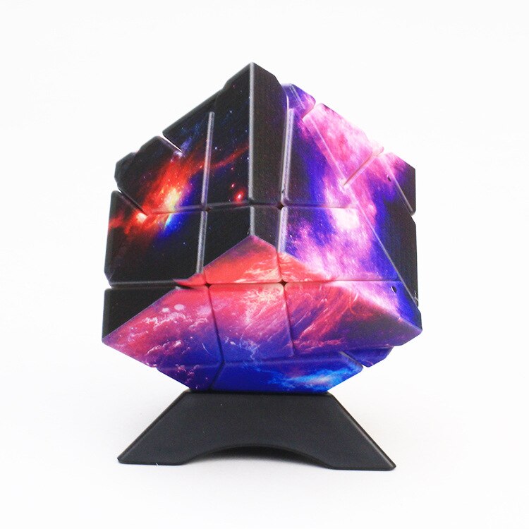 [Picube]3x3x3 Magic Cube Mirror Surface Twist Speed Puzzle Cubo Magico Children Learning Educational Toy Strange Shape Ghost: Starry Sky