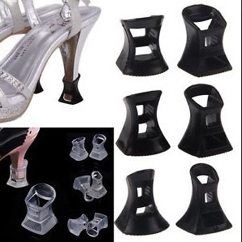 10 pares de protetores de salto alto latina stiletto dança cobre rolhas de calcanhar antiderrapante silicone alta heeler para o favor do casamento macio