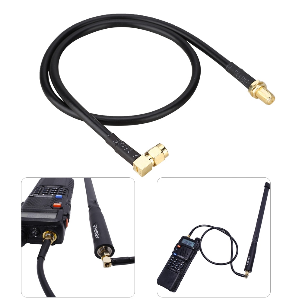 Soonhua Sma Vrouwelijke Naar Sma Male Antenne Verlengen Kabel Voor Baofeng UV-5R UV-82 UV-9R Plus Walkie