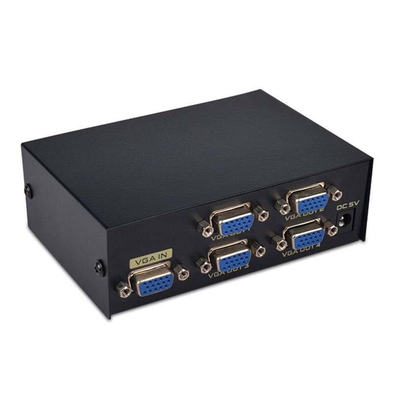 Diviseur de fréquence VGA 4 ports 200Hz séparateur vidéo haute fréquence 1600*1280 25m
