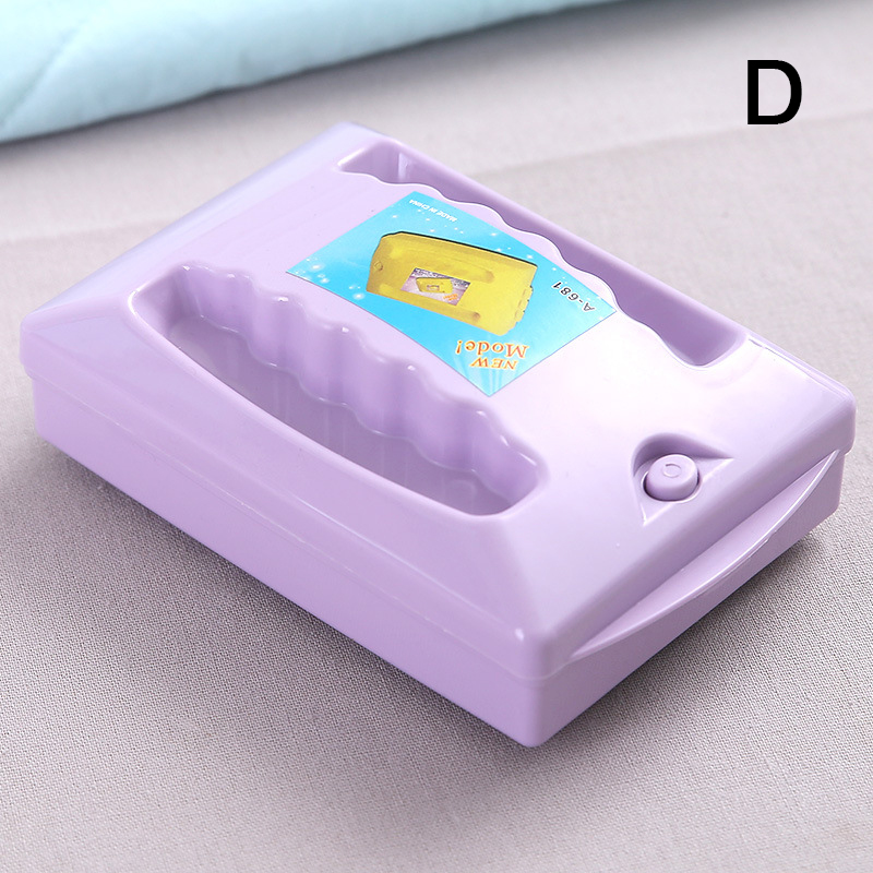 Household House Cleaning Brush Carpet Quilt Clean Tool With Handle Two-Wheel Brush Bedroom Floor Household Cleaning Supplies: D