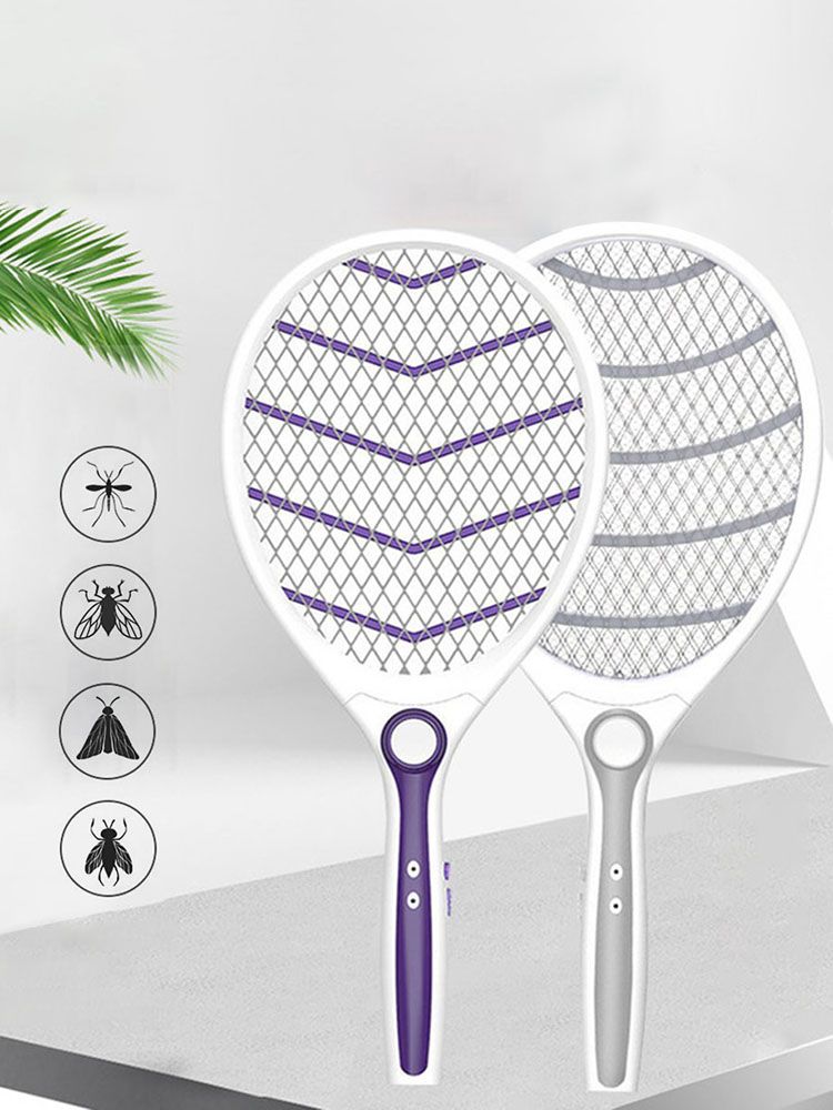 Hjemme elektrisk fluesmækker usb genopladelig fluesmækker stor myggemorder bug zapper ketcher til indendørs udendørs