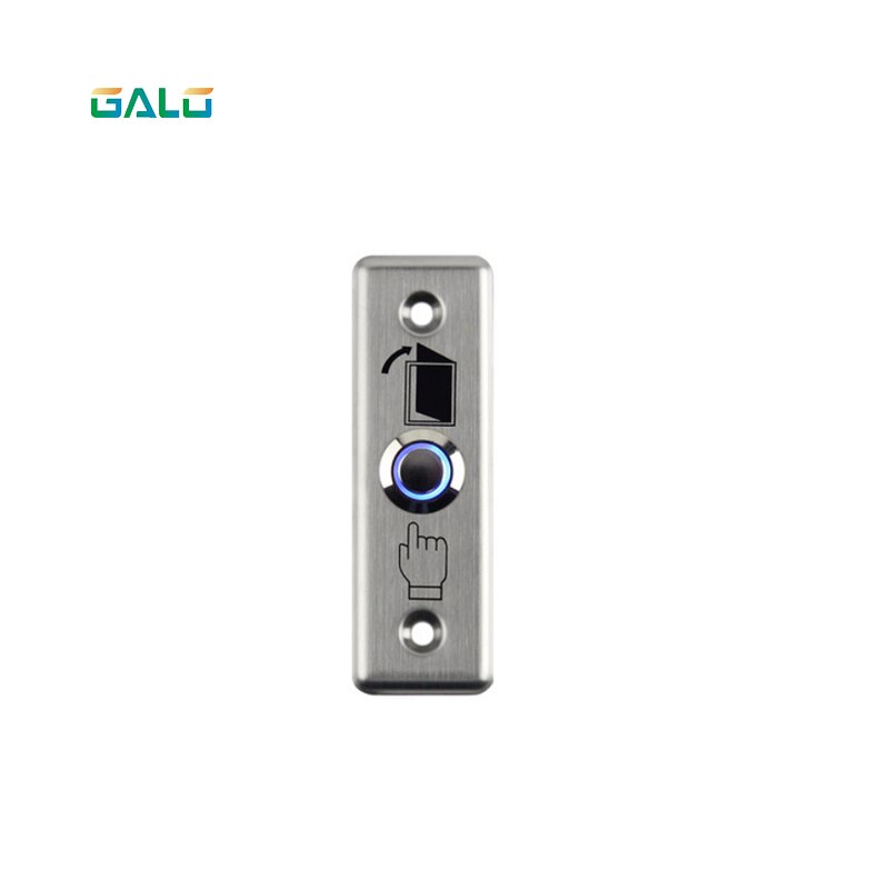 Stainless Steel Door Exit Button Switch With LED Blue Backlight emergency push button switch For Home Security: B