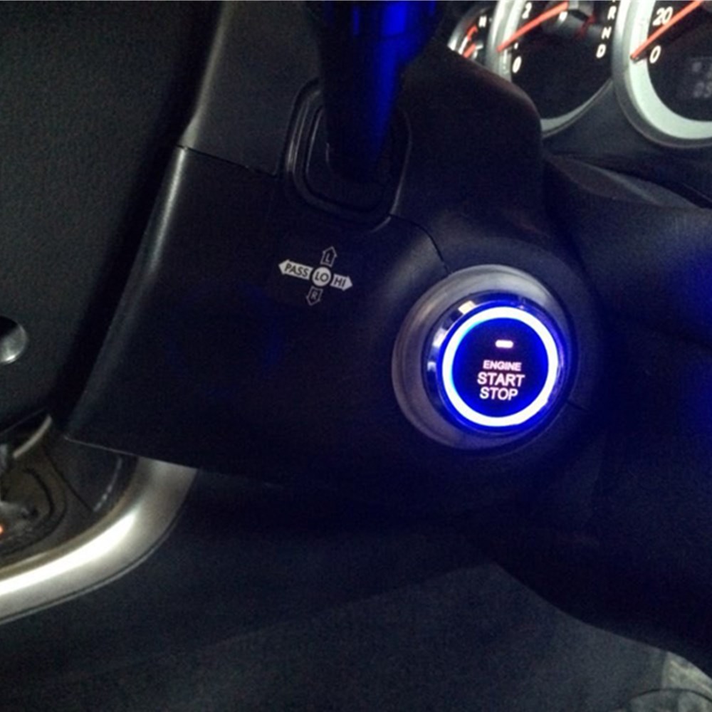 Auto Car Alarm Car Engine Push Start Button RFID Lock Ignition Starter Keyless Entry Start Stop Immobilizer Anti-theft System