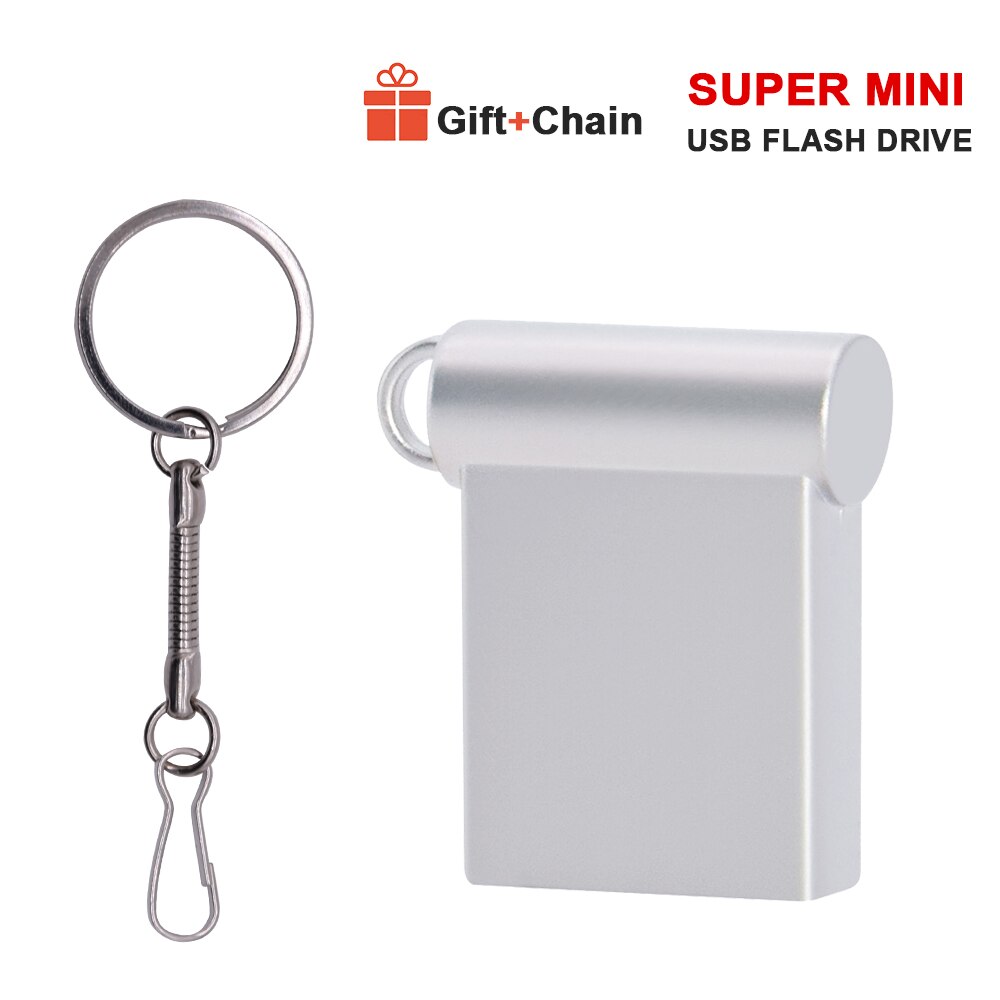Pendrive 8GB 16GB Super Mini metalowa pamięć Usb Flash 2.0 Pendrives 32GB karta pamięci 64GB przenośna pamięć masowa U Disk prezenty